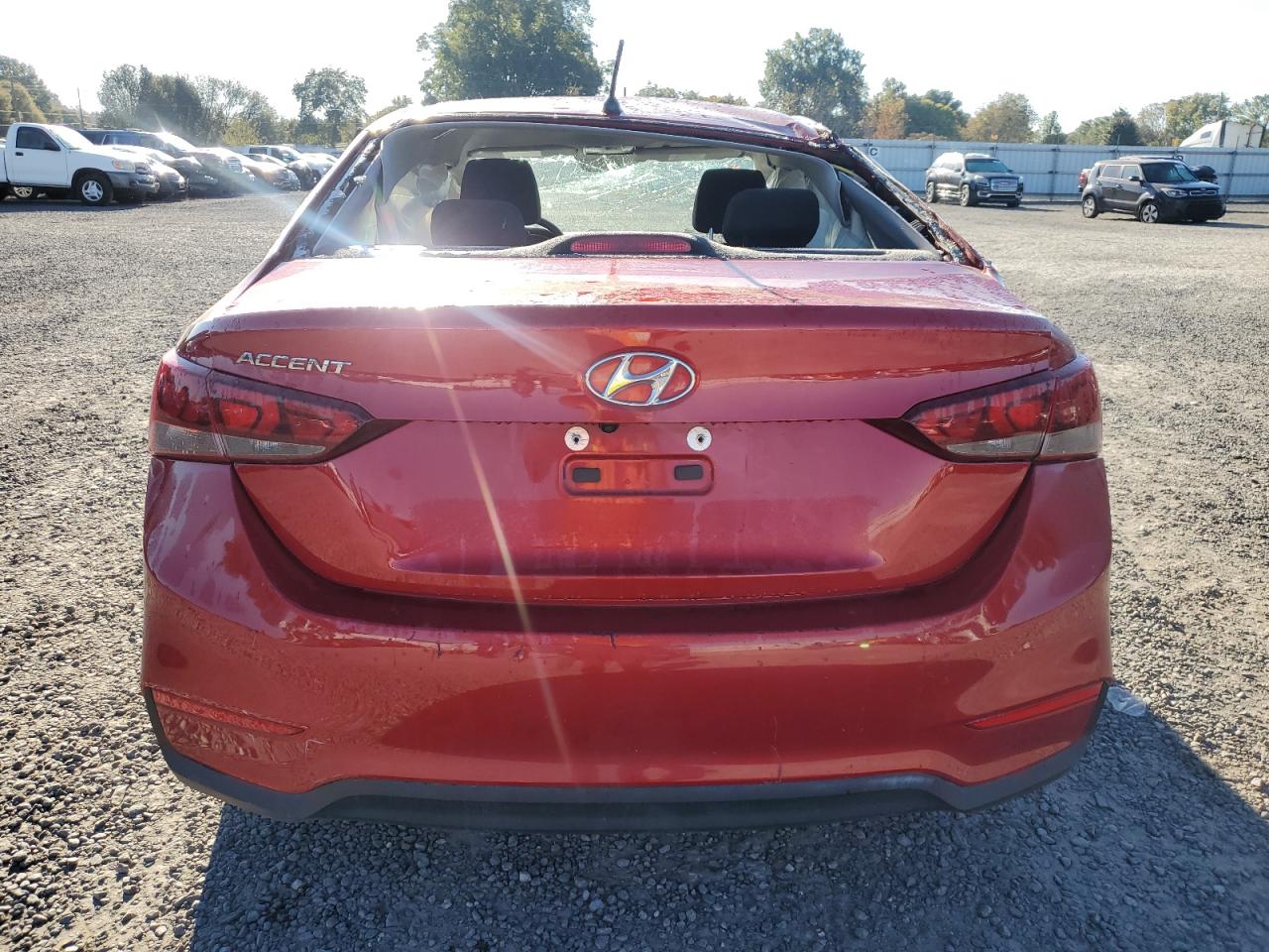 2020 Hyundai Accent VIN 3KPC24A68LE104071 Copart auction photo, all over damage thumbnail 6