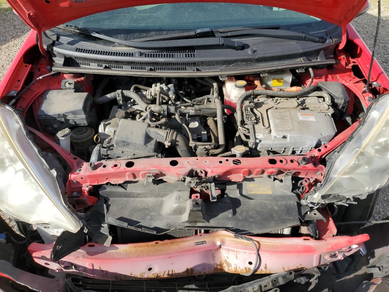 2012 Toyota Prius VIN JTDKDTB33C1525591 Copart auction photo, front end damage thumbnail 11