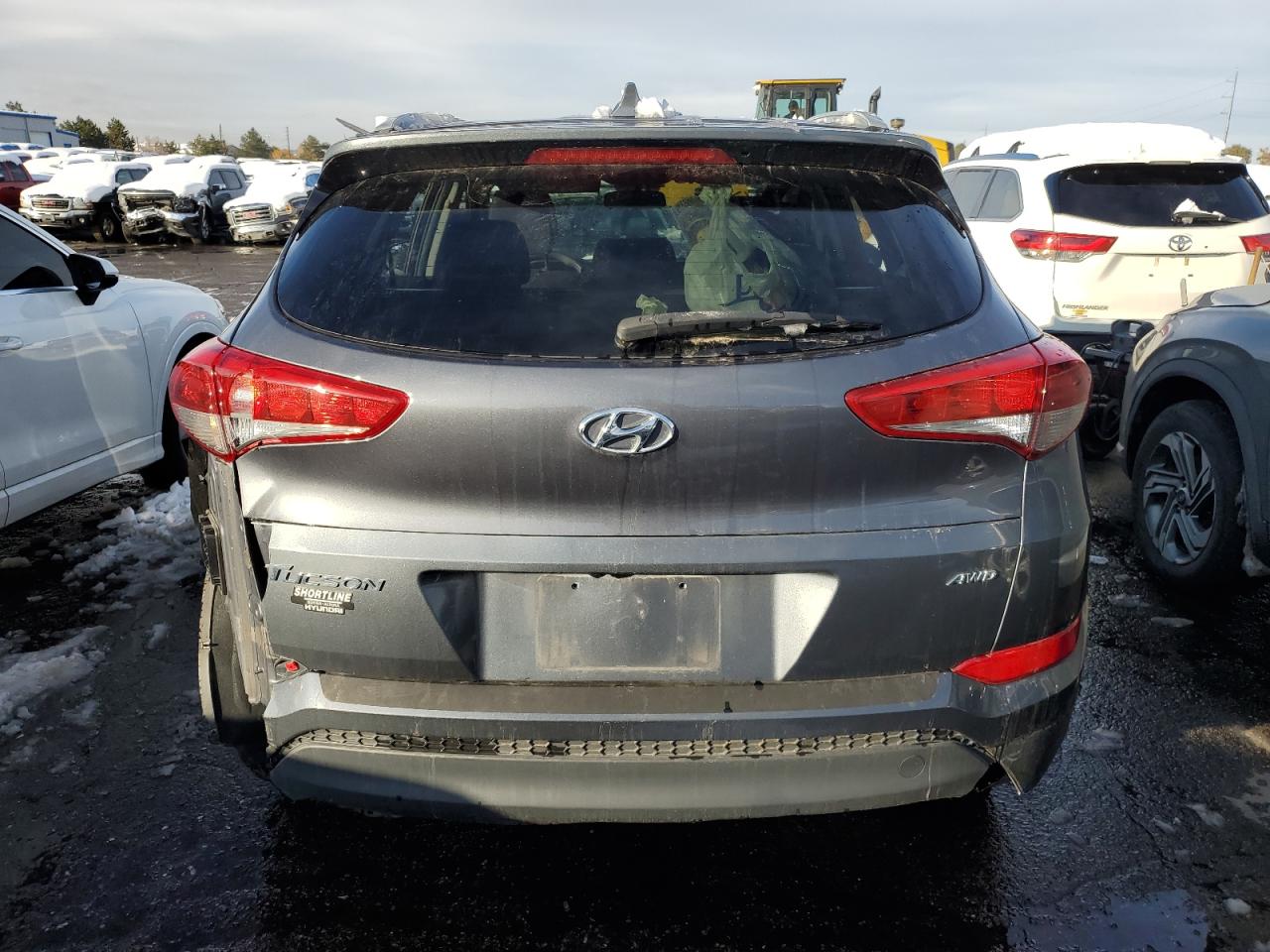 2018 Hyundai Tucson VIN KM8J3CA45JU615812 Copart auction photo, hail / vandalism damage thumbnail 6