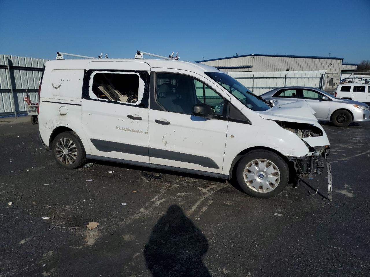 2015 Ford Transit VIN NM0LS7F77F1186091 Copart auction photo, front end / all over damage thumbnail 4