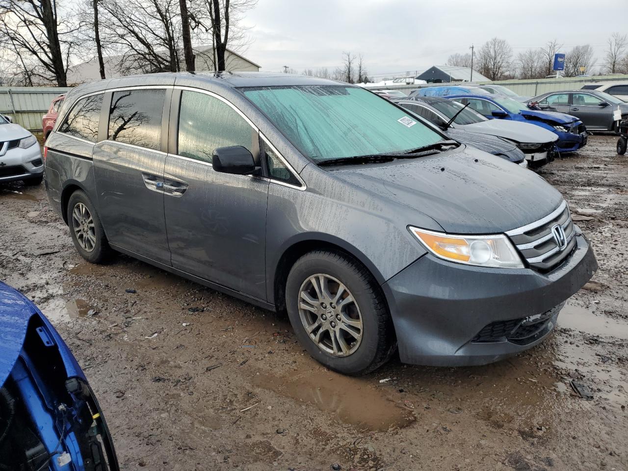 2013 Honda Odyssey VIN 5FNRL5H6XDB065756 Copart auction photo, front end damage thumbnail 4