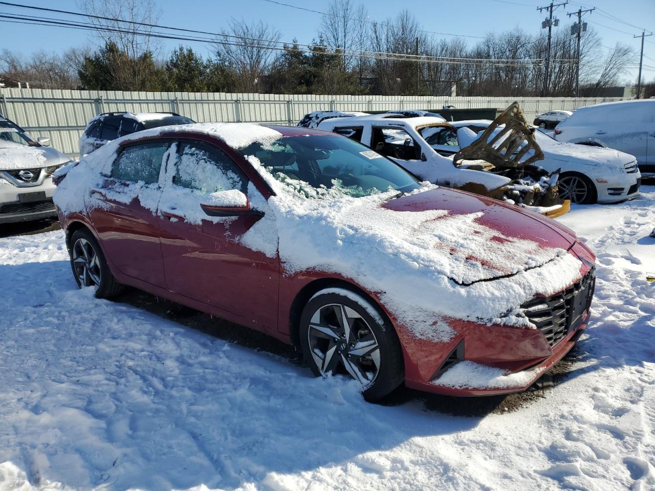 2023 Hyundai Elantra VIN KMHLS4AG1PU603693 Copart auction photo, rear end / minor dent/scratches damage thumbnail 4