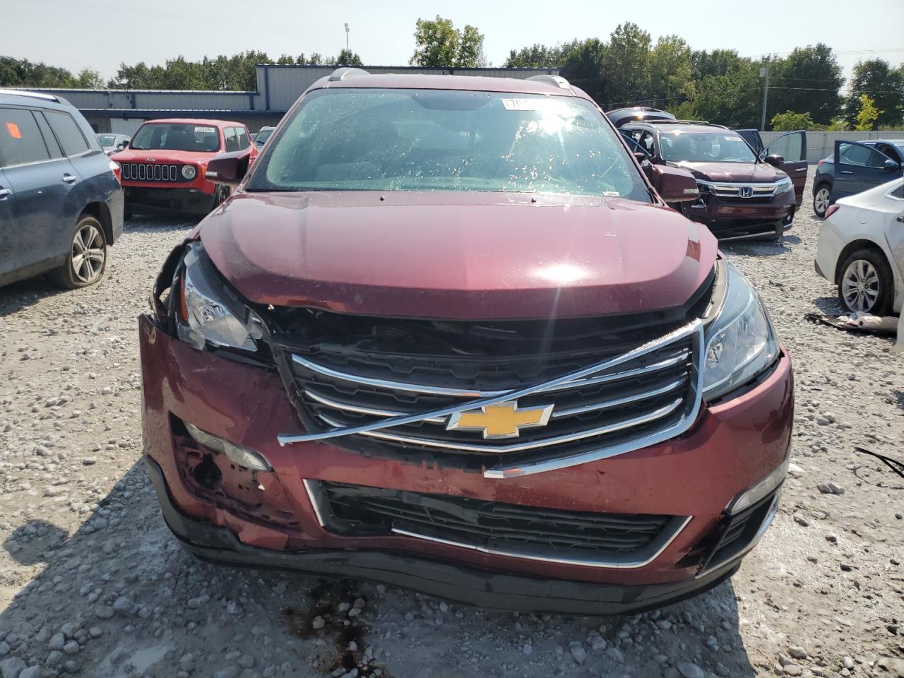 2017 Chevrolet Traverse VIN 1GNKVHKD9HJ209274 Copart auction photo, side / front end damage thumbnail 5