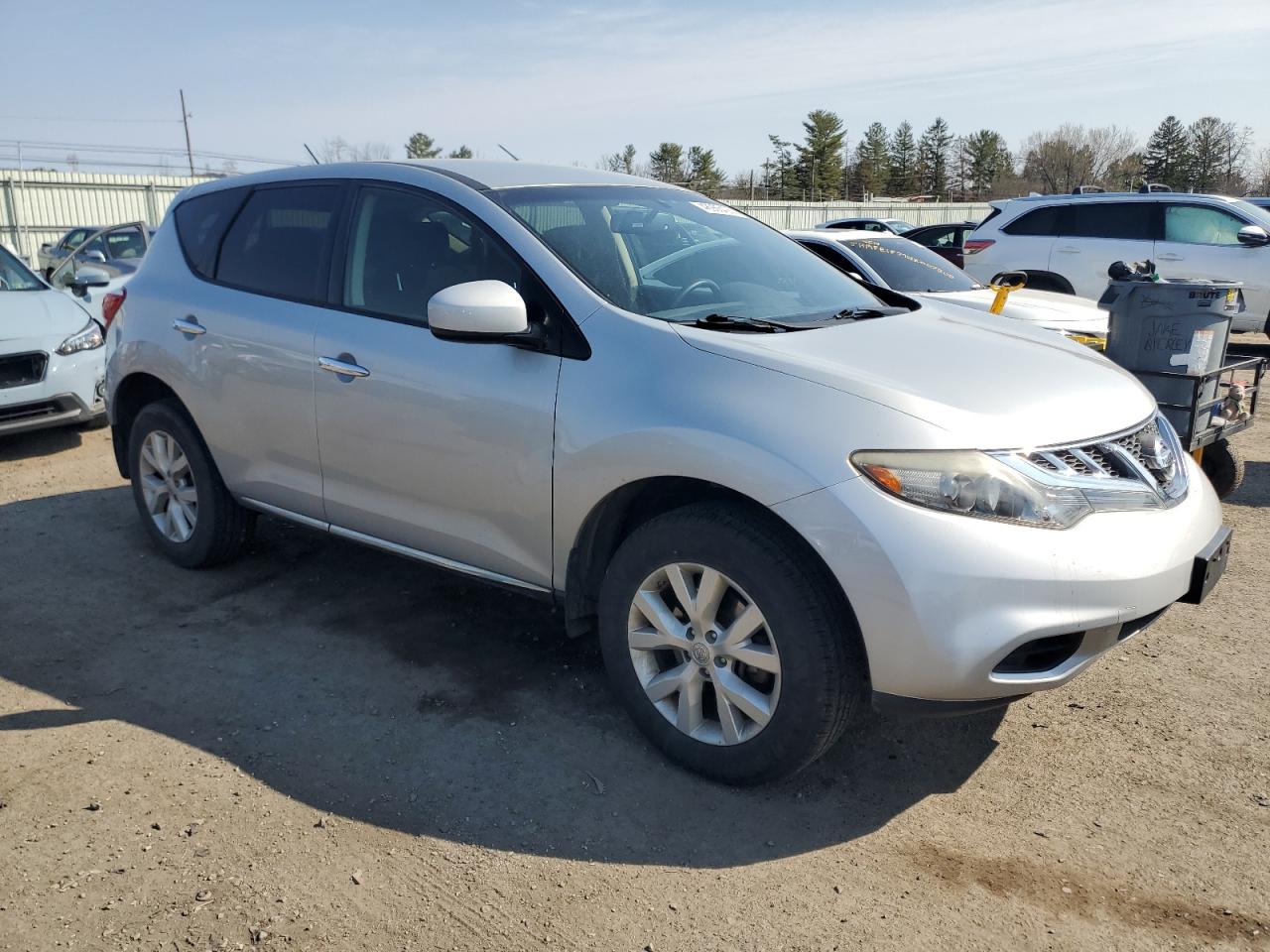 2014 Nissan Murano VIN JN8AZ1MW7EW519828 Copart auction photo, mechanical damage thumbnail 4