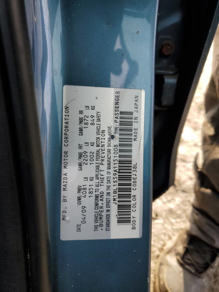 2010 Mazda 3 VIN JM1BL1S59A1151008 Copart auction photo, front end damage thumbnail 14