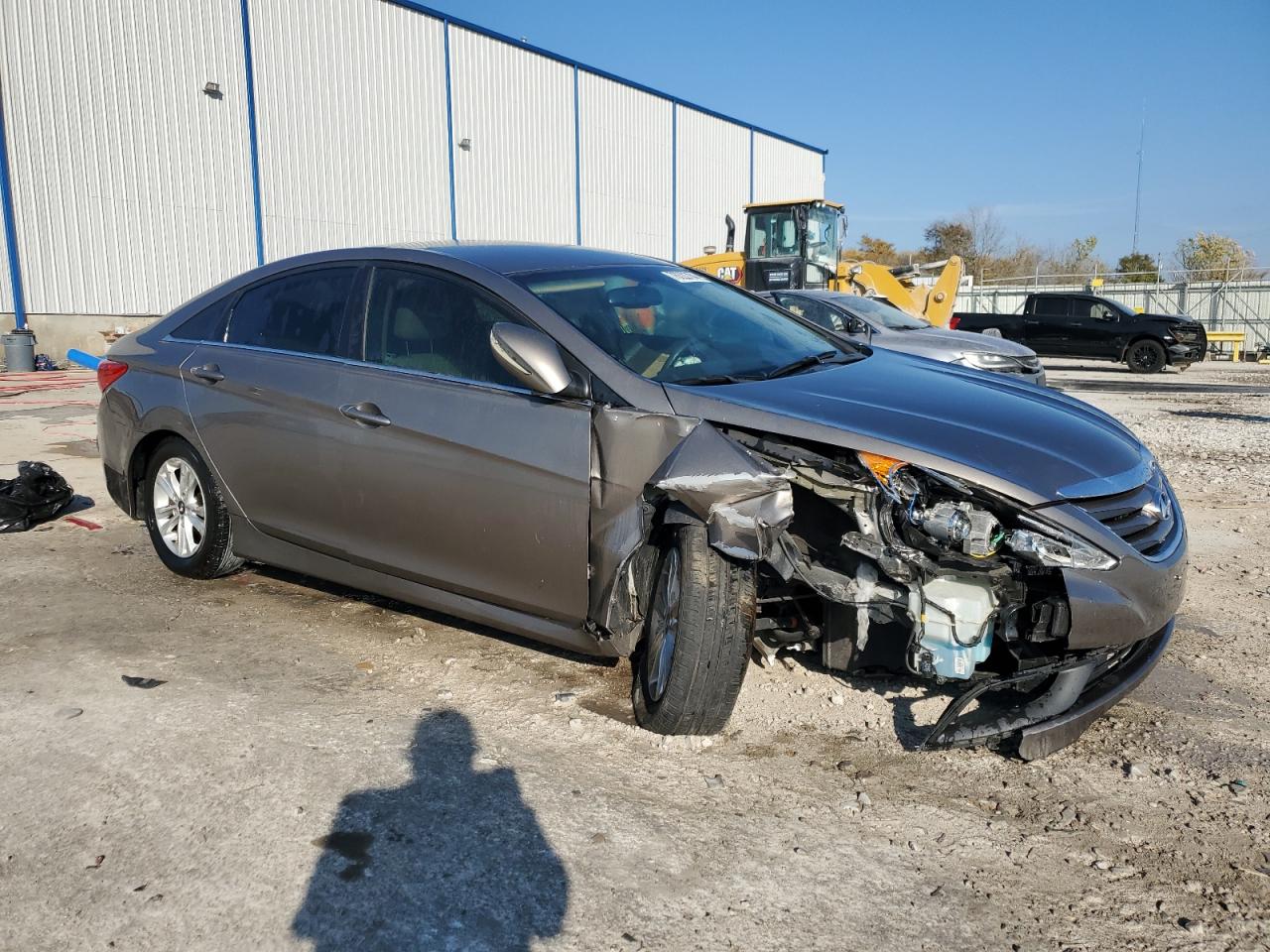 2014 Hyundai Sonata VIN 5NPEB4AC7EH945103 Copart auction photo, front end / undercarriage damage thumbnail 4
