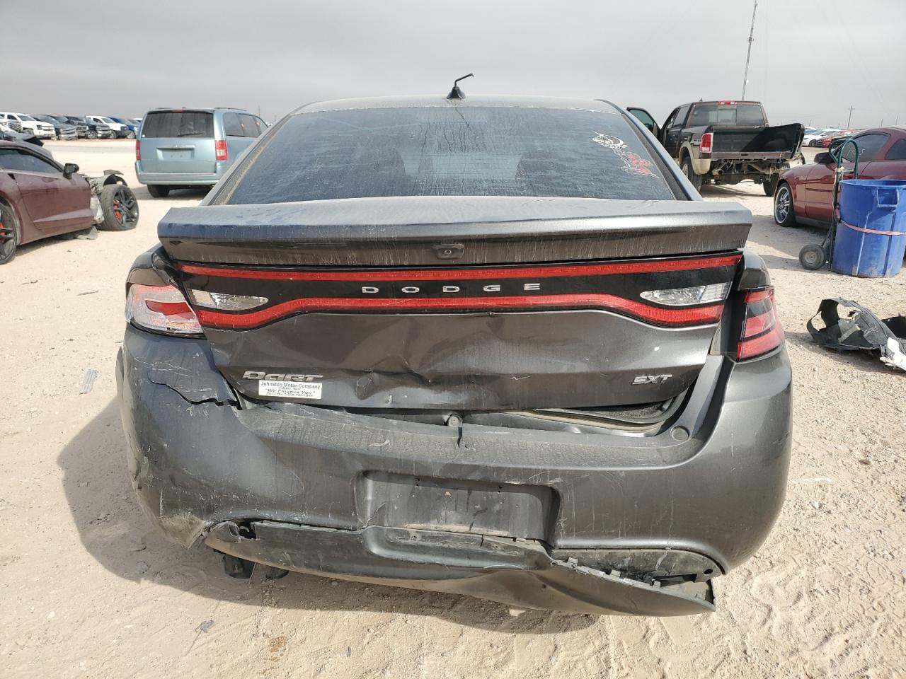 2016 Dodge Dart VIN 1C3CDFBB5GD564821 Copart auction photo, rear end damage thumbnail 6