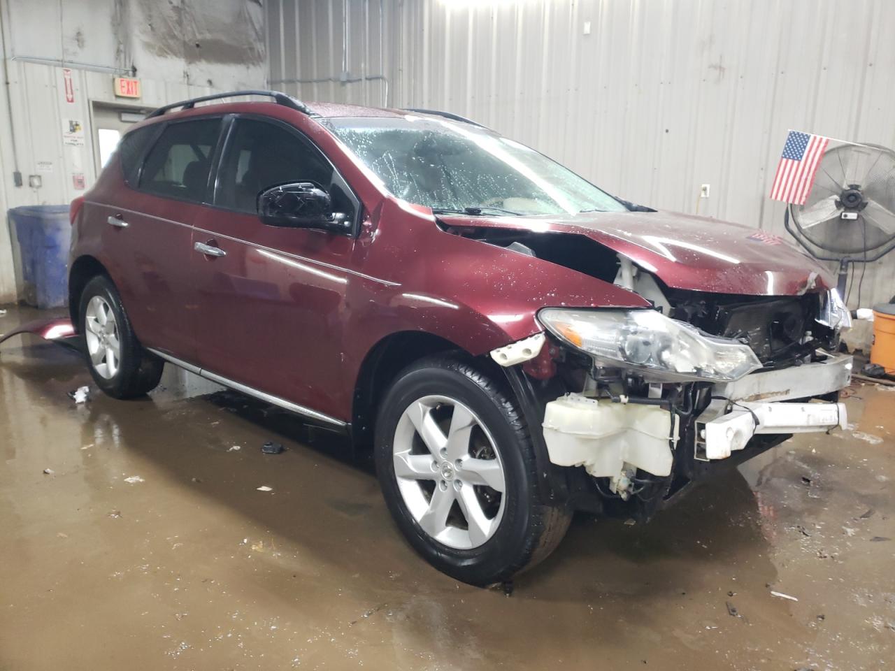 2009 Nissan Murano VIN JN8AZ18W29W149162 Copart auction photo, front end / rear end damage thumbnail 4