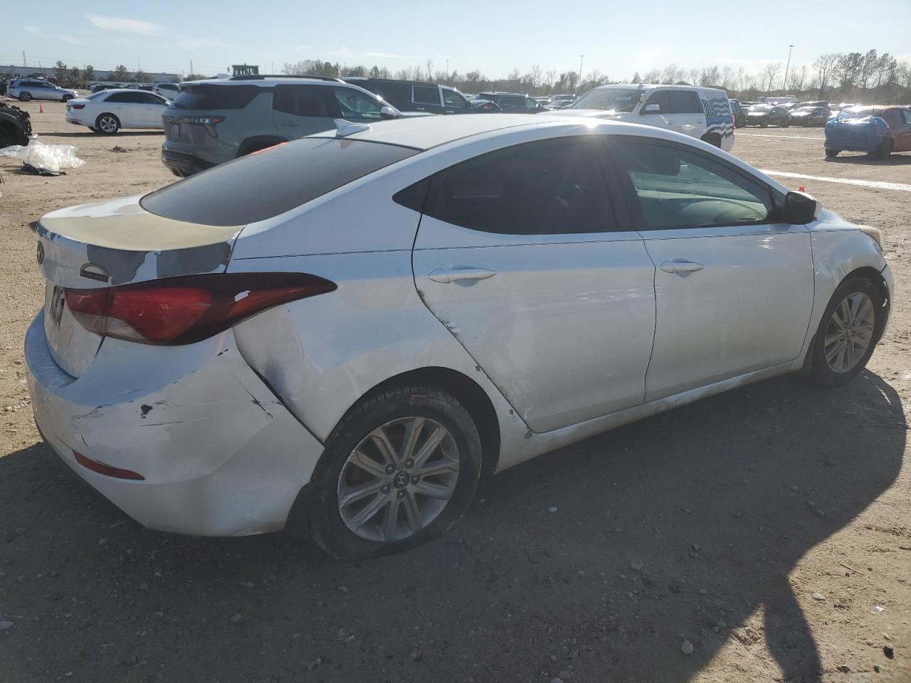 2016 Hyundai Elantra VIN 5NPDH4AE6GH656812 Copart auction photo, vandalism / all over damage thumbnail 3