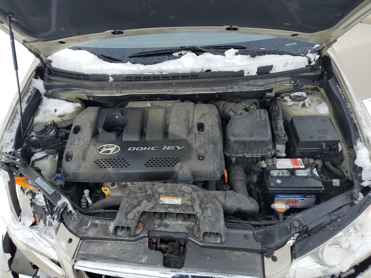 2007 Hyundai Elantra VIN KMHDU46D57U141278 Copart auction photo, front end damage thumbnail 11