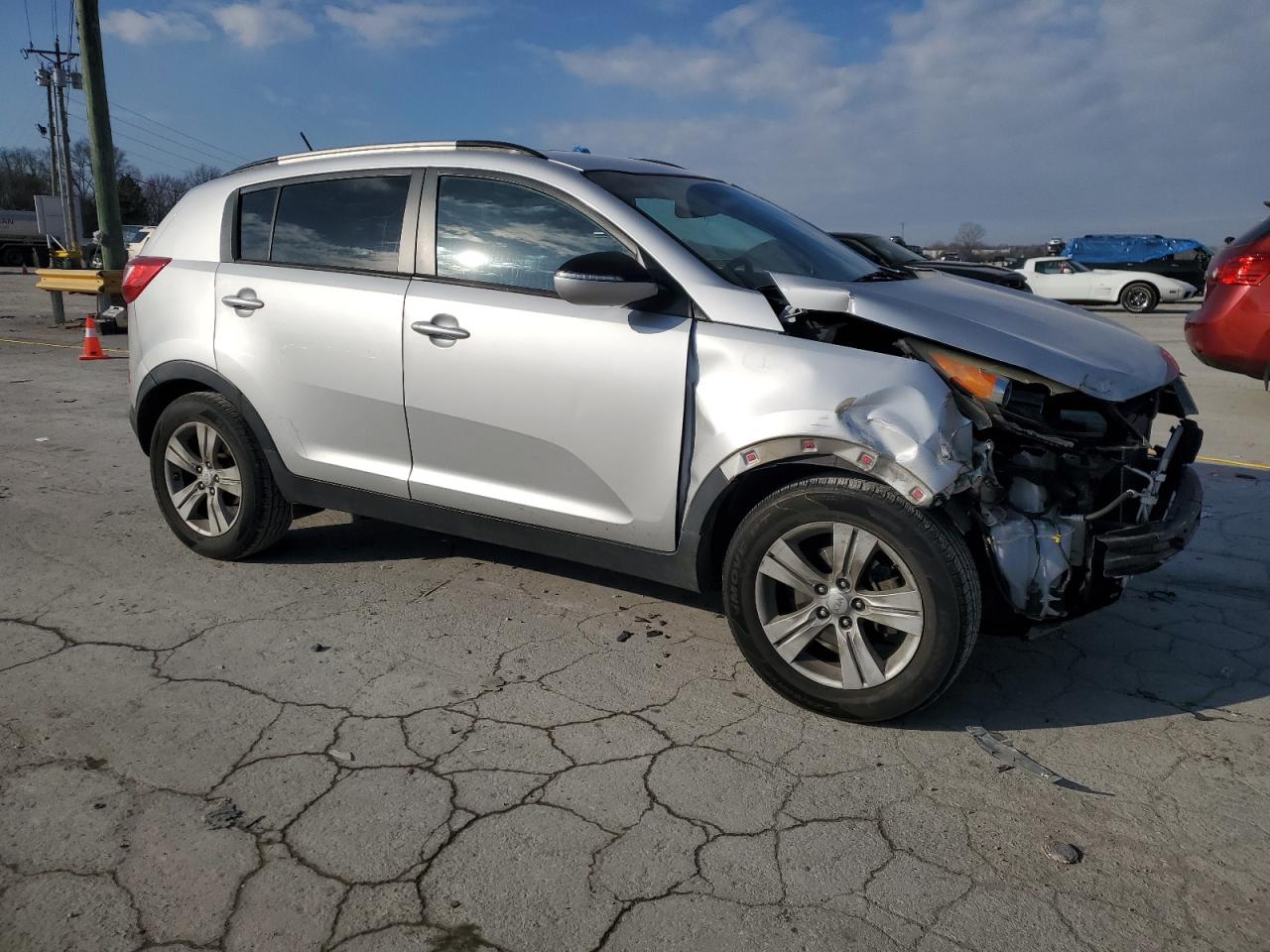 2012 KIA Sportage VIN KNDPB3A28C7289361 Copart auction photo, front end damage thumbnail 4