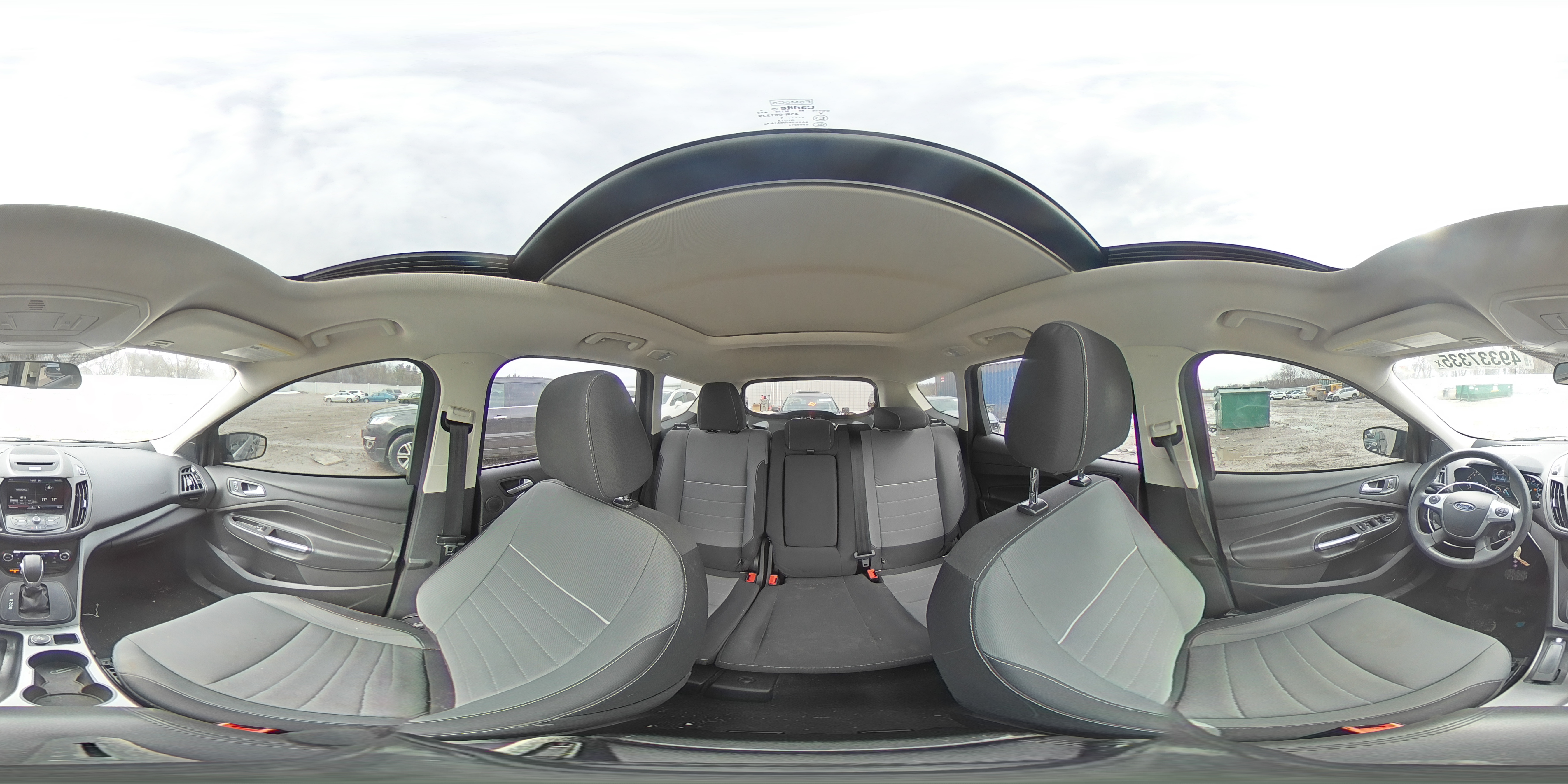 2015 Ford Escape VIN 1FMCU0GX9FUC14079 Copart auction photo, rear end damage thumbnail 14