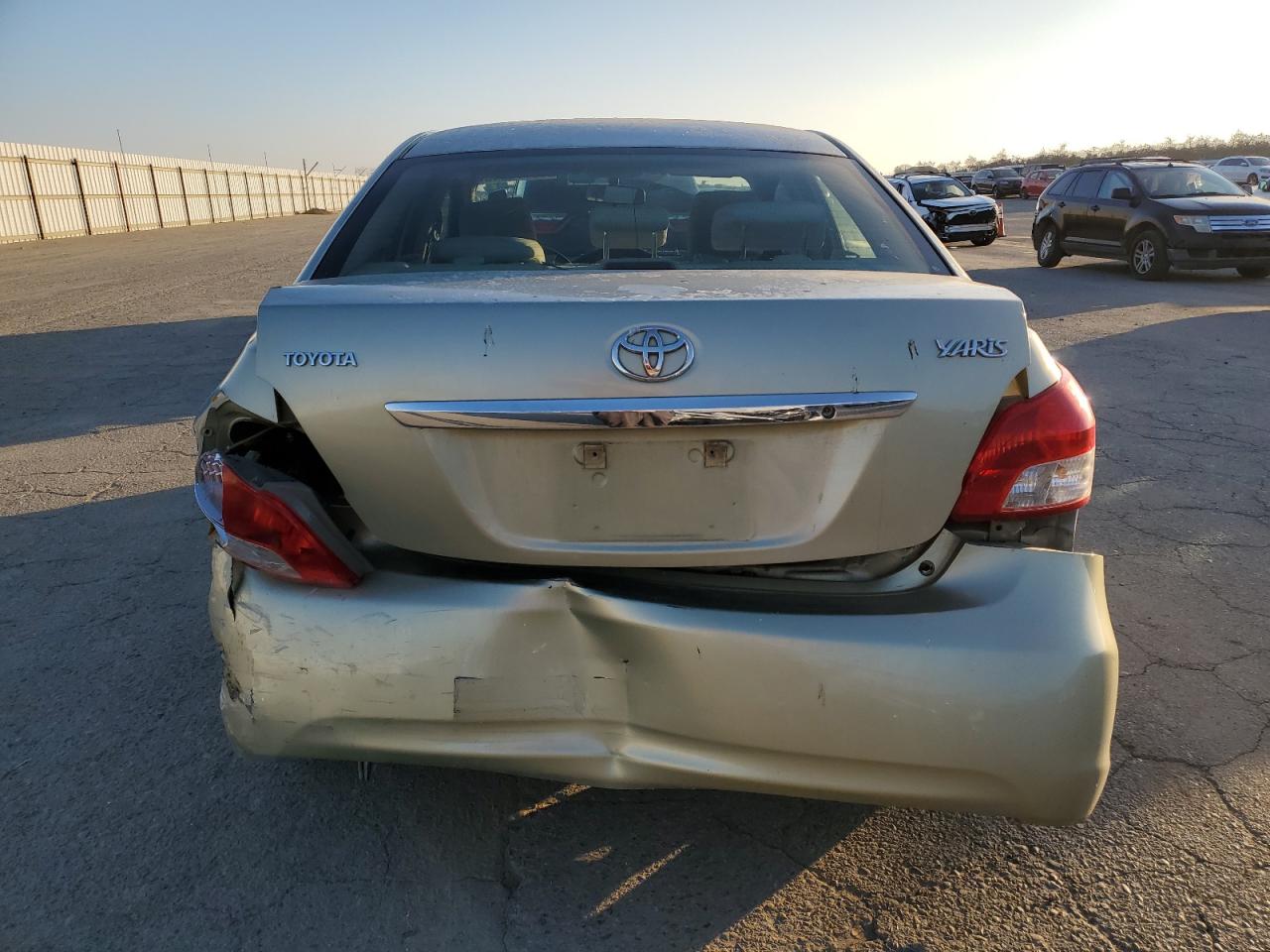 2007 Toyota Yaris VIN JTDBT923671107375 Copart auction photo, rear end / front end damage thumbnail 6