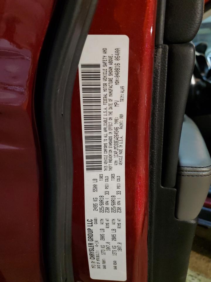 2014 Jeep Grand Cherokee VIN 1C4PJMDS9EW264546 Copart auction photo, rear end damage thumbnail 13