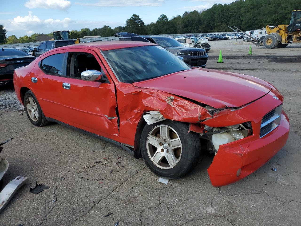 2007 Dodge Charger VIN 2B3KA43G97H830635 Copart auction photo, side / front end damage thumbnail 4