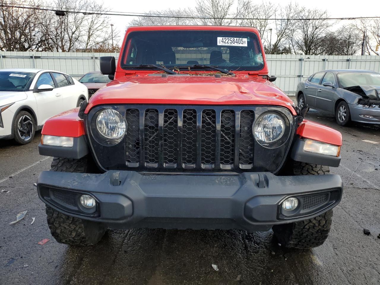 2021 Jeep Gladiator VIN 1C6HJTAG6ML518011 Copart auction photo, front end / undercarriage damage thumbnail 5