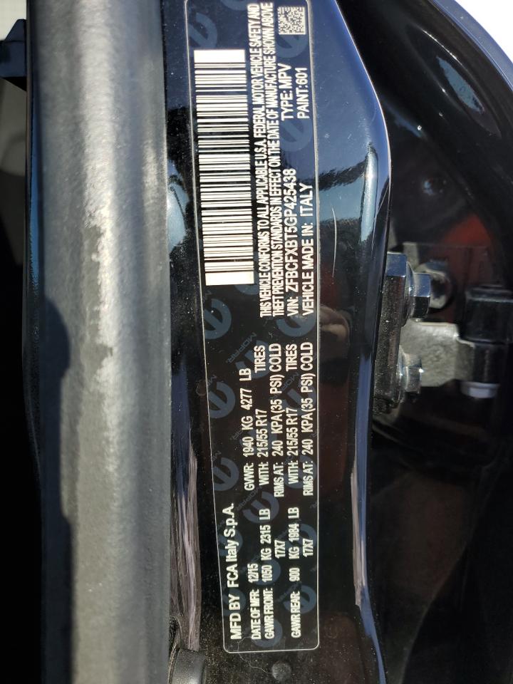 2016 Fiat 500 VIN ZFBCFXBT5GP425438 Copart auction photo, rear end damage thumbnail 16