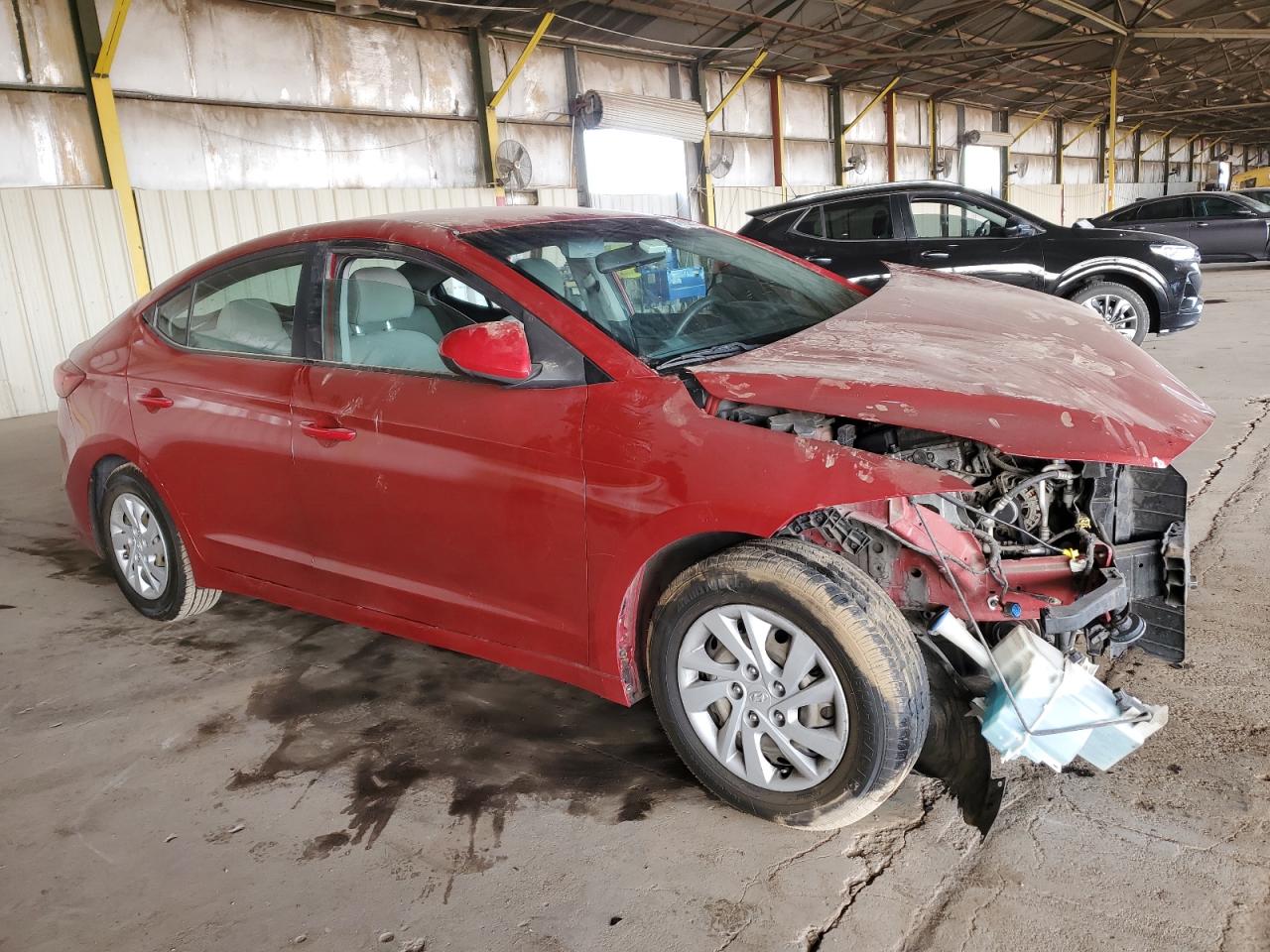 2017 Hyundai Elantra VIN KMHD74LF0HU121423 Copart auction photo, front end damage thumbnail 4