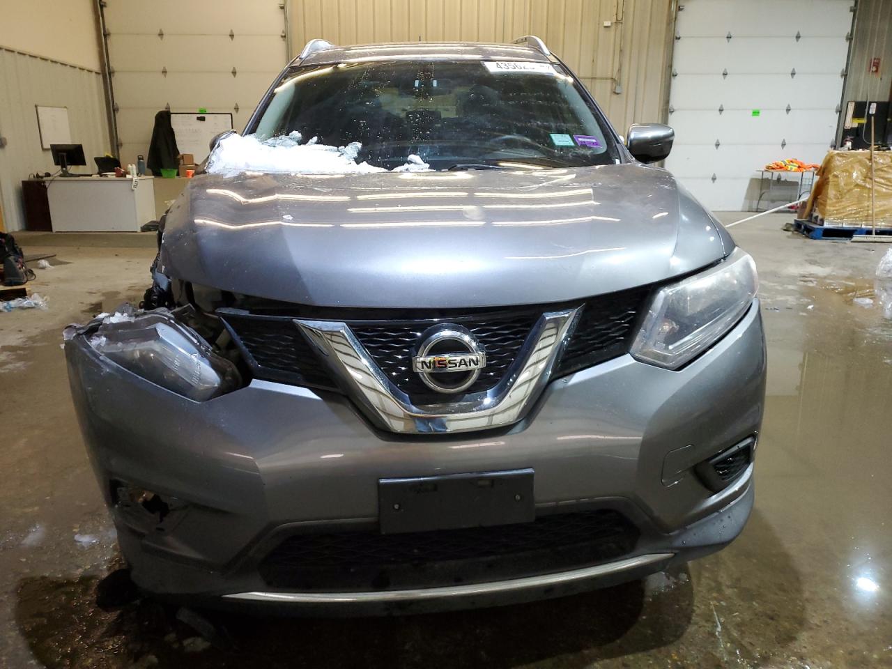 2016 Nissan Rogue VIN KNMAT2MV4GP656572 Copart auction photo, front end damage thumbnail 5
