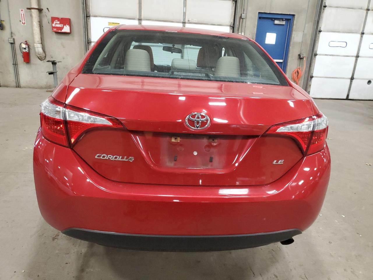 2014 Toyota Corolla VIN 5YFBURHE3EP072499 Copart auction photo, side / front end damage thumbnail 6