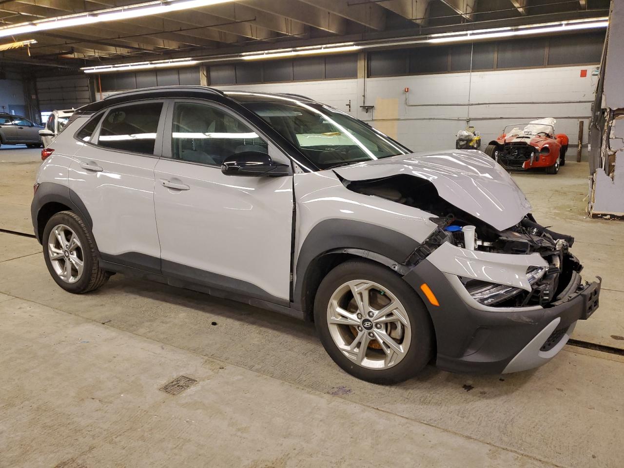 2023 Hyundai Kona VIN KM8K6CAB6PU983807 Copart auction photo, front end damage thumbnail 4