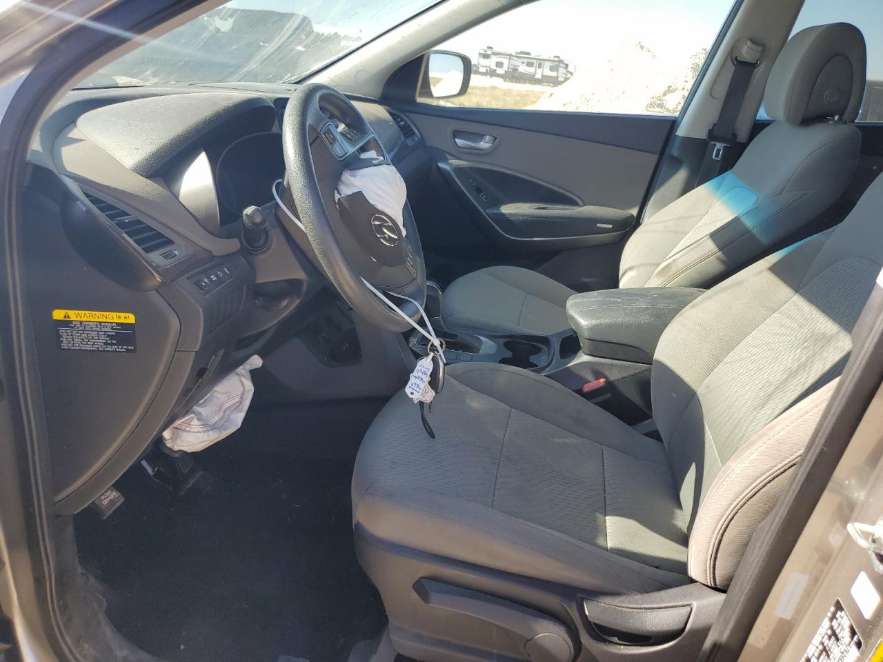 2017 Hyundai Santa Fe VIN 5XYZT3LBXHG412476 Copart auction photo, front end damage thumbnail 7