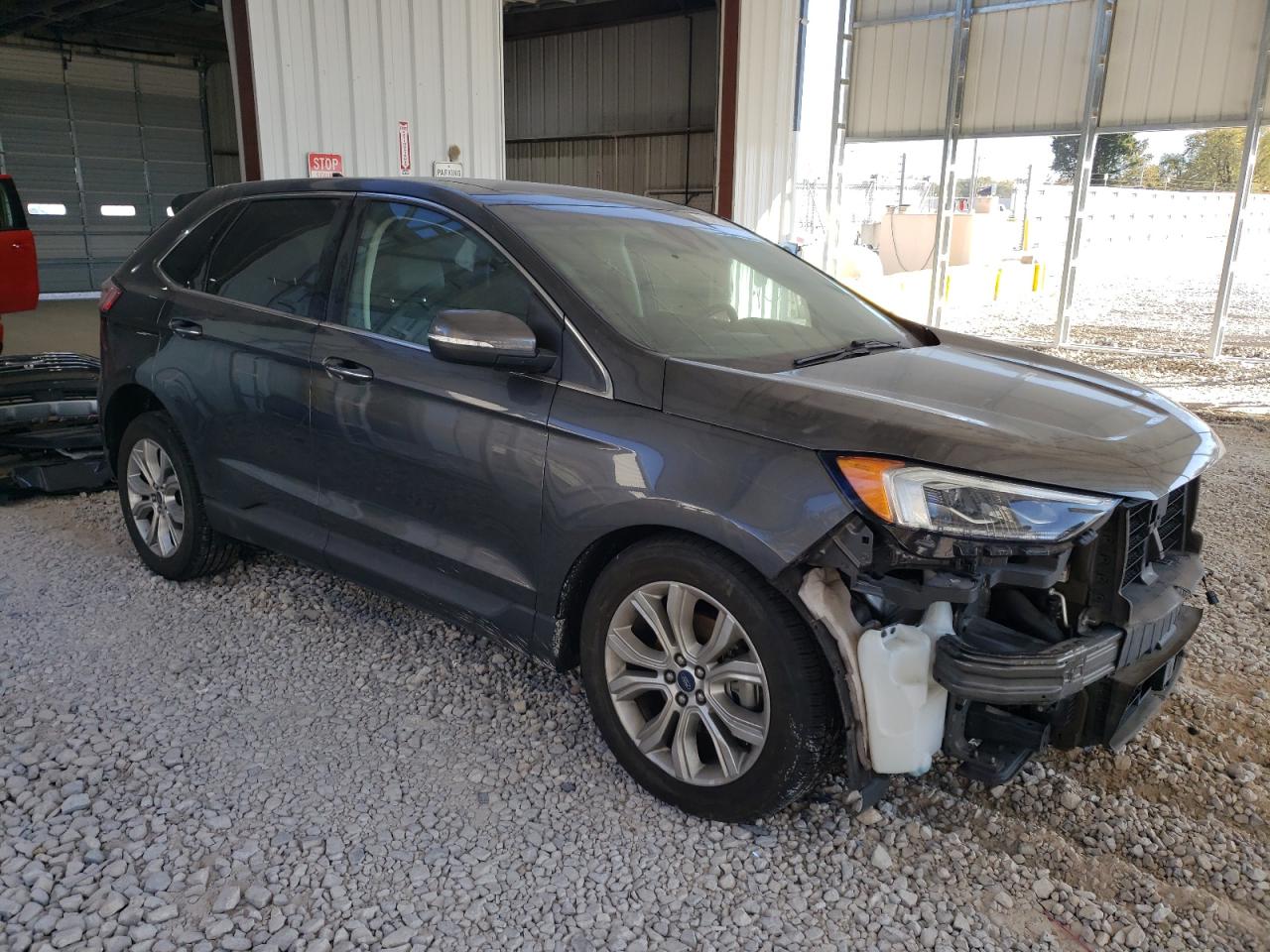 2019 Ford Edge VIN 2FMPK3K94KBB42905 Copart auction photo, front end / side damage thumbnail 4