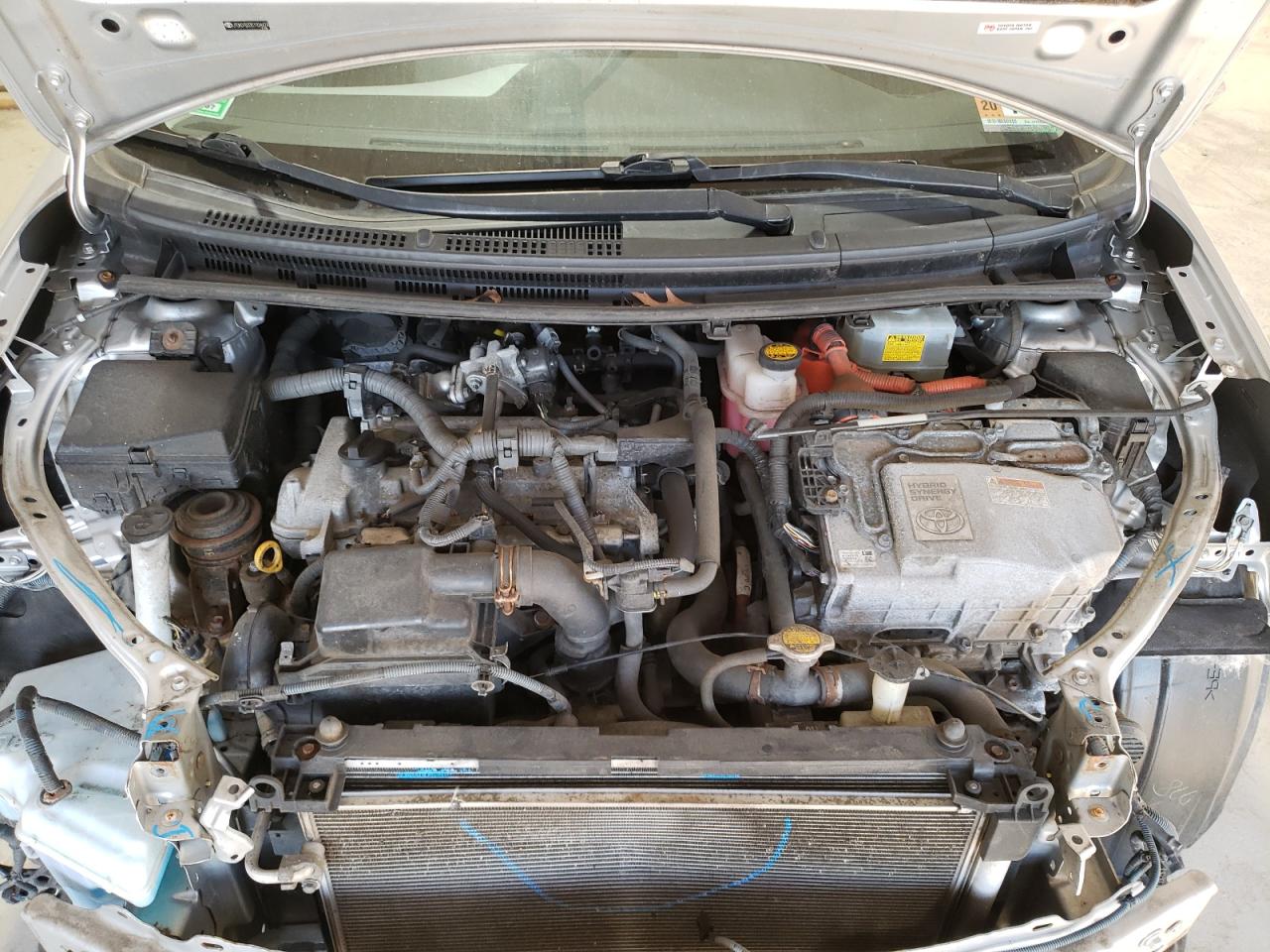 2012 Toyota Prius VIN JTDKDTB33C1024474 Copart auction photo, frame damage / all over damage thumbnail 11