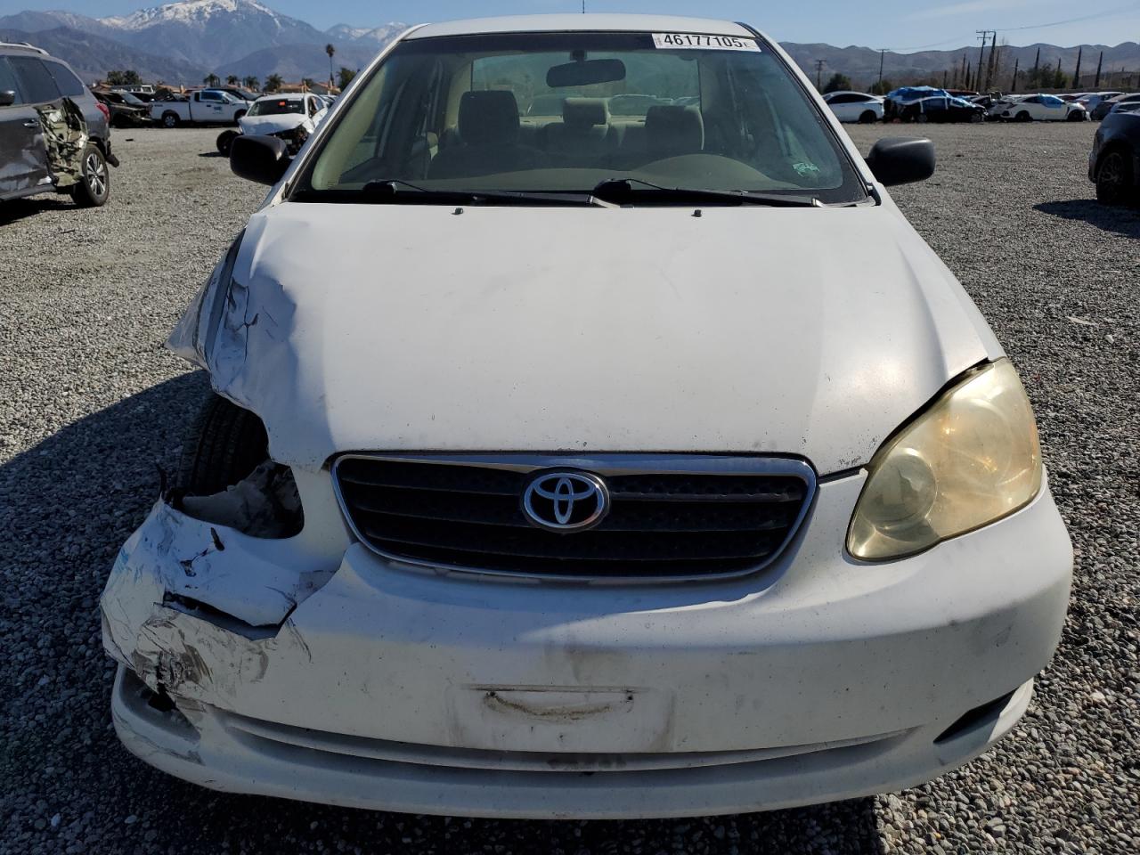 2005 Toyota Corolla VIN JTDBR32E352054283 Copart auction photo, front end / minor dent/scratches damage thumbnail 5