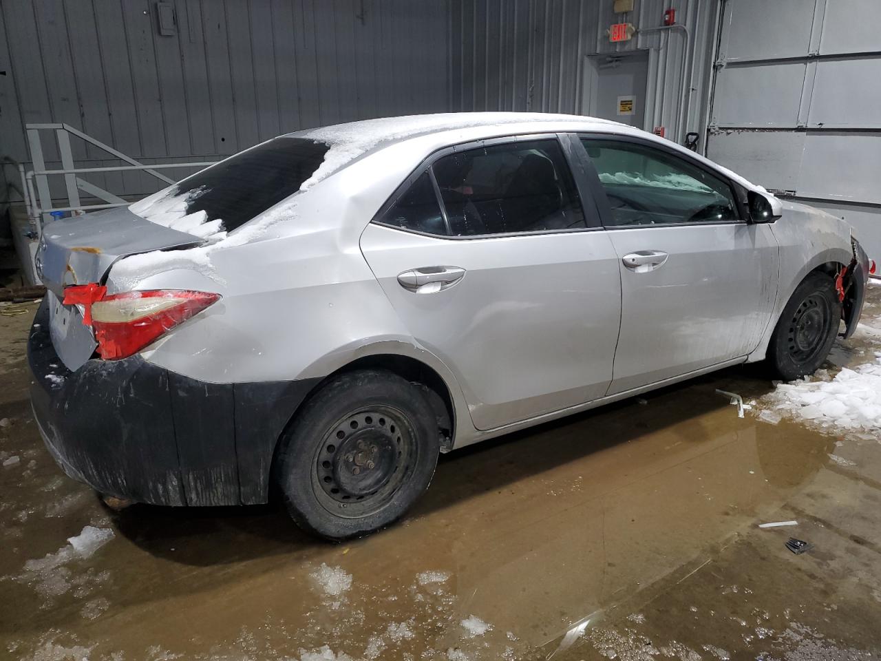 2014 Toyota Corolla VIN 2T1BURHE5EC004222 Copart auction photo, front end / rear end damage thumbnail 3