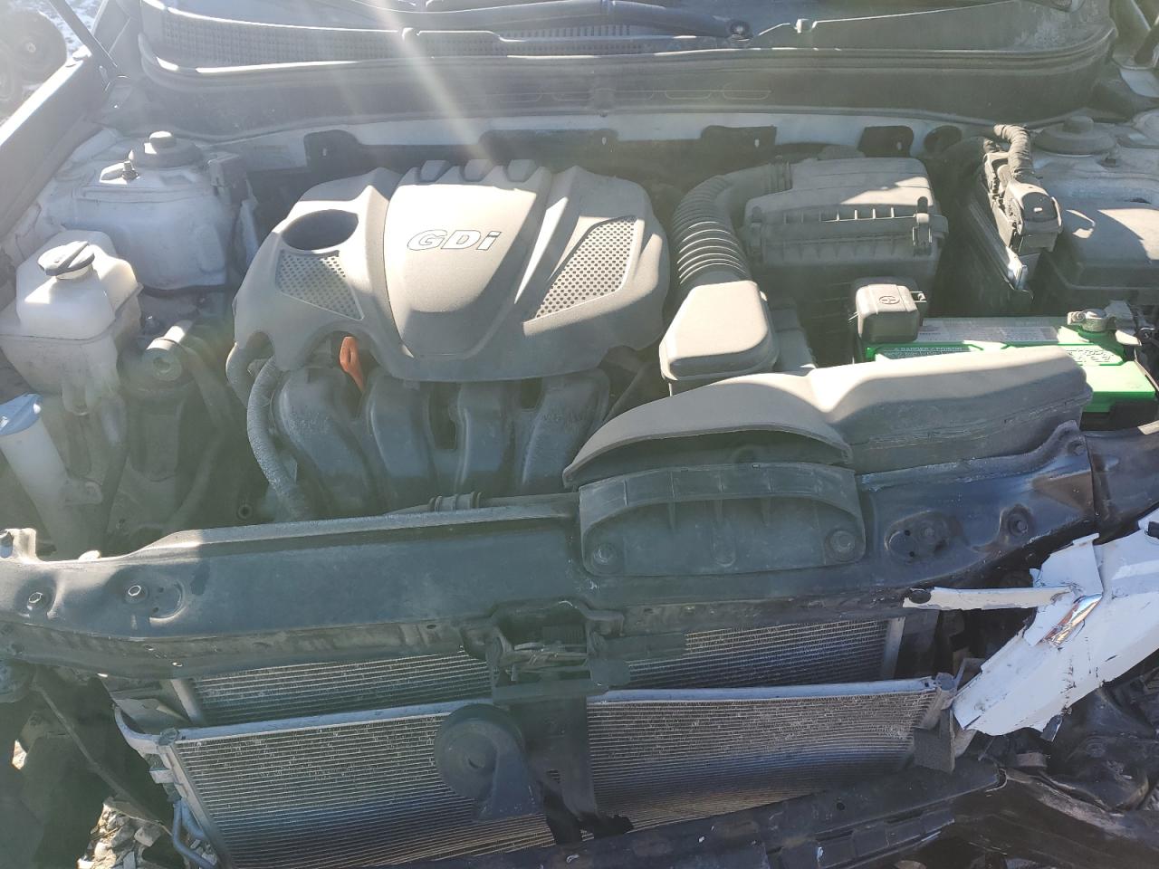 2013 Hyundai Sonata VIN 5NPEB4AC3DH766278 Copart auction photo, front end damage thumbnail 13