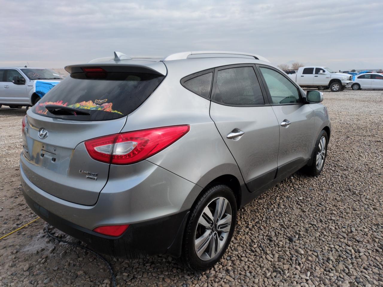2015 Hyundai Tucson VIN KM8JUCAG7FU066824 Copart auction photo, side damage thumbnail 3