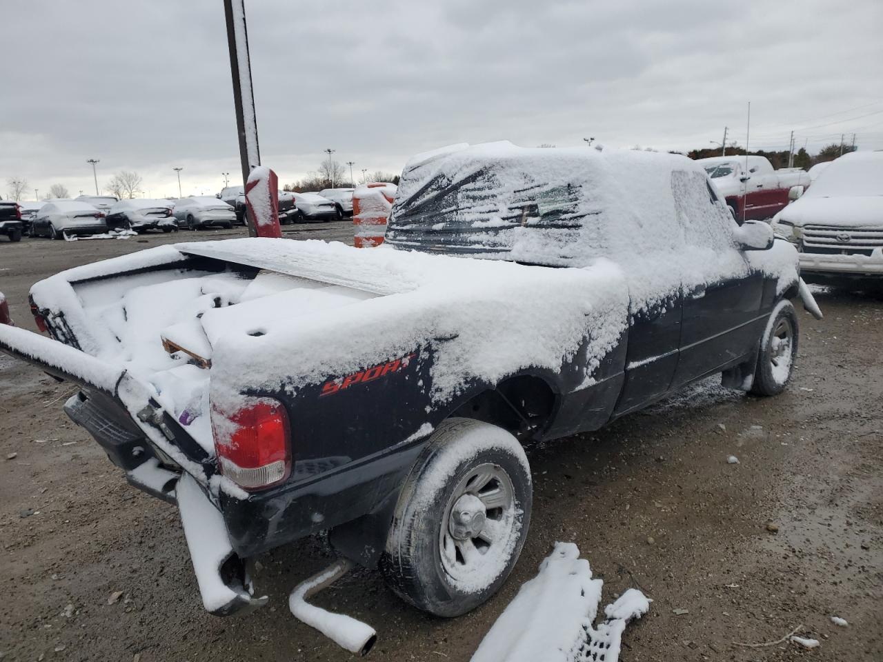 2000 Ford Ranger VIN 1FTYR14V0YPA36116 Copart auction photo, rear end / front end damage thumbnail 3
