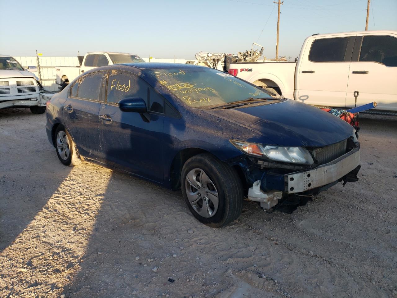 2015 Honda Civic VIN 2HGFB2F58FH519063 Copart auction photo, water/flood damage thumbnail 4