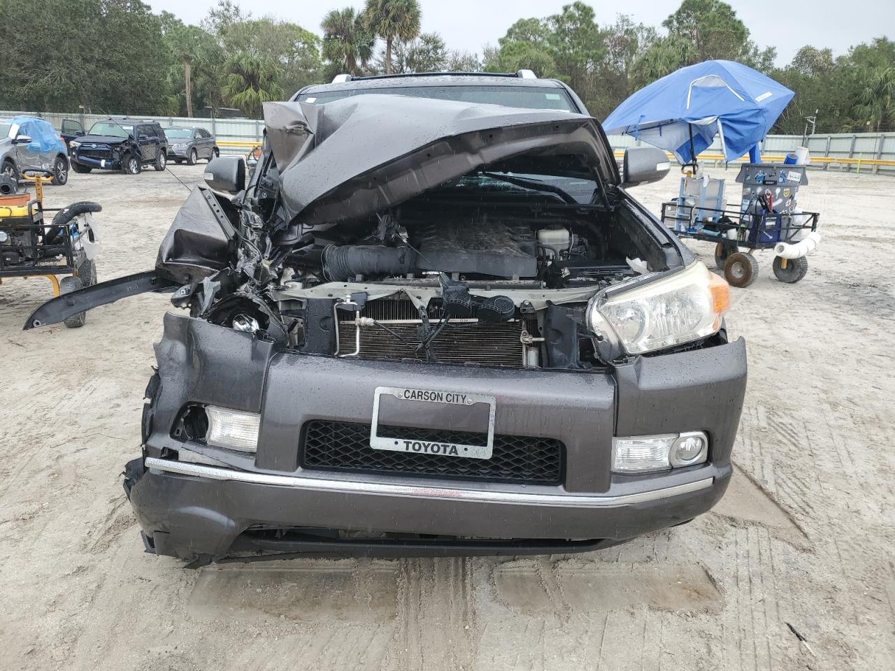 2013 Toyota 4Runner VIN JTEBU5JR4D5135512 Copart auction photo, front end damage thumbnail 5