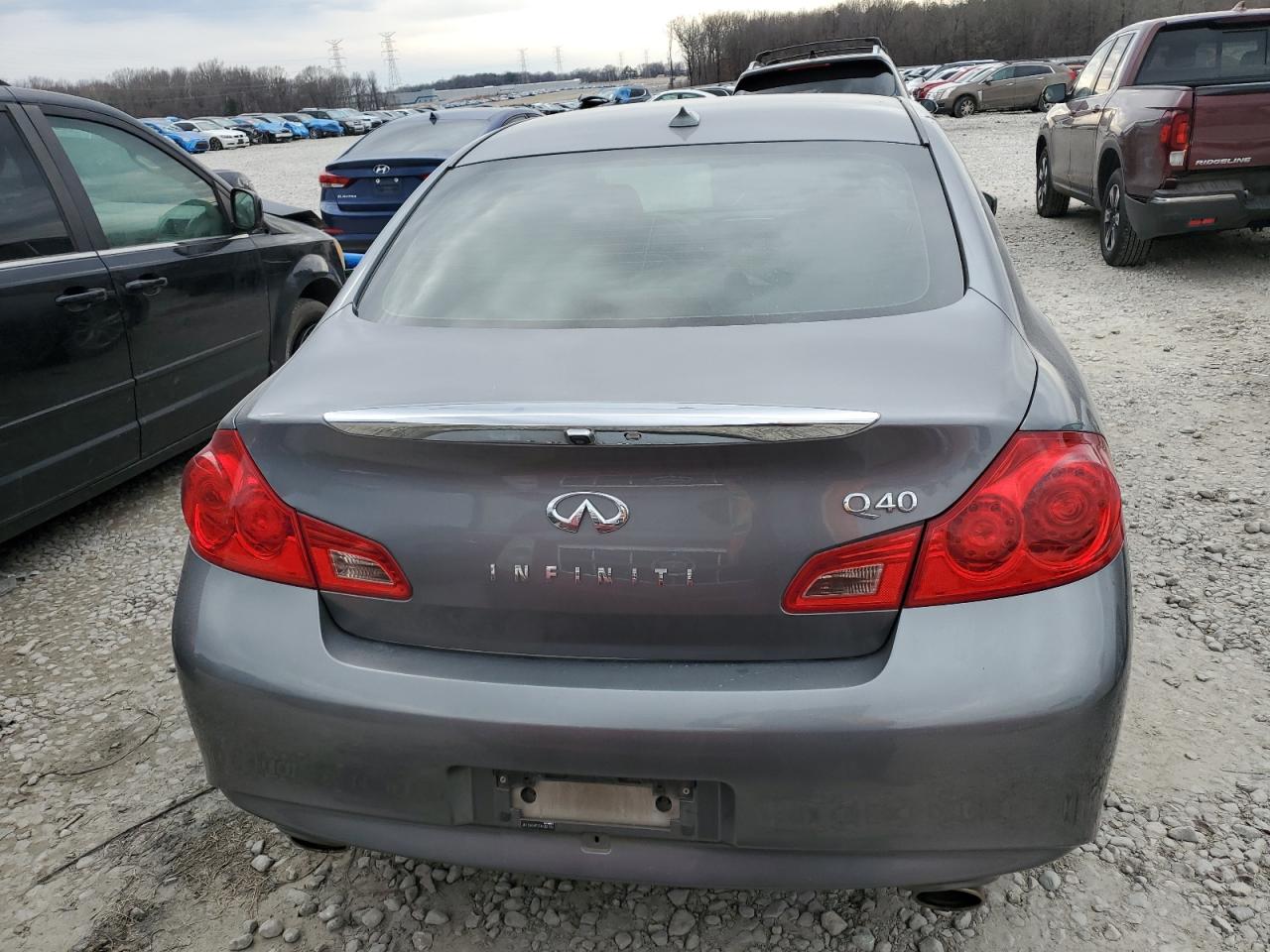 2015 Infiniti Q40 VIN JN1CV6AP5FM502228 Copart auction photo, vandalism damage thumbnail 6