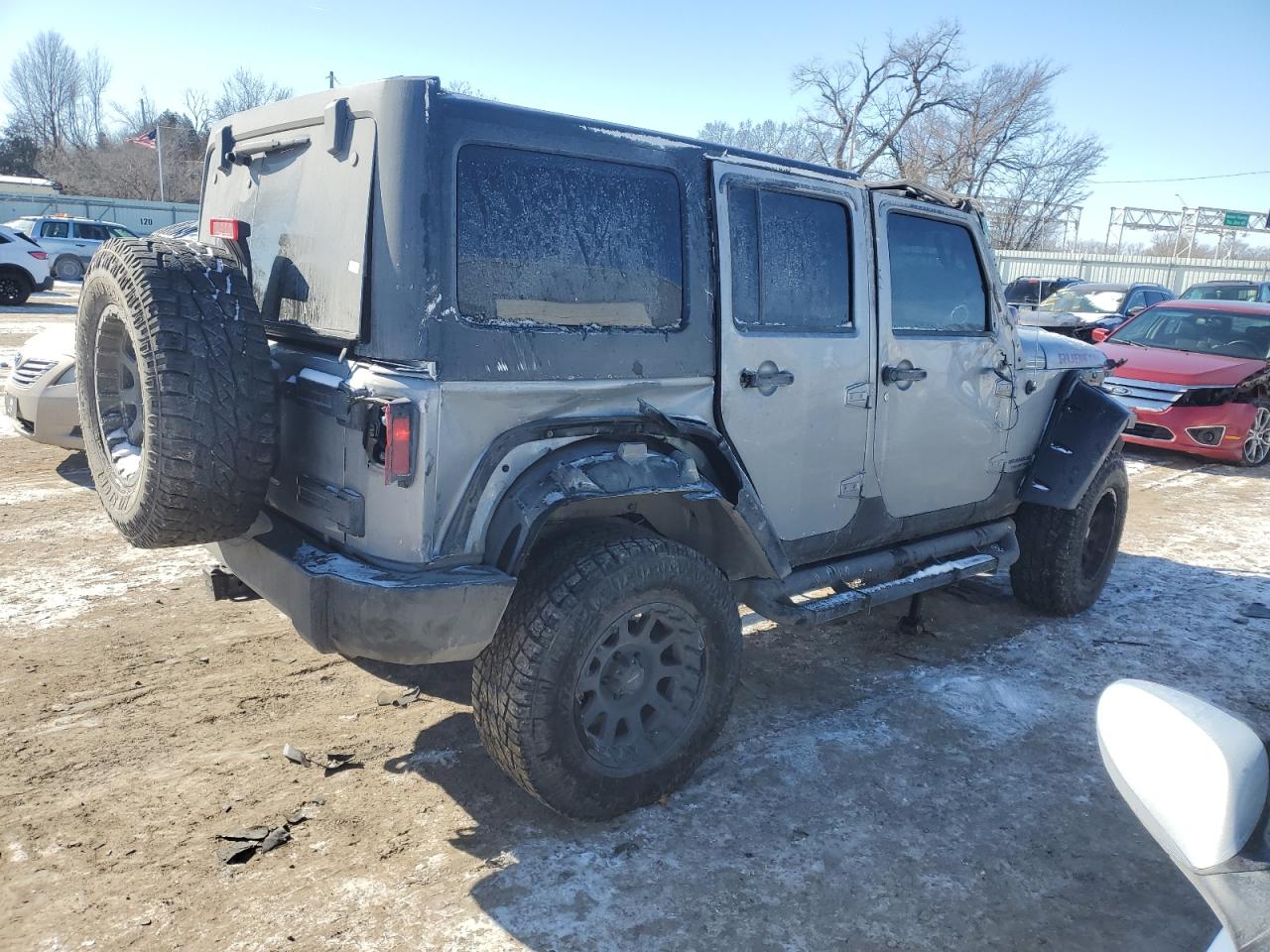 2015 Jeep Wrangler VIN 1C4BJWFG2FL515084 Copart auction photo, rollover damage thumbnail 3
