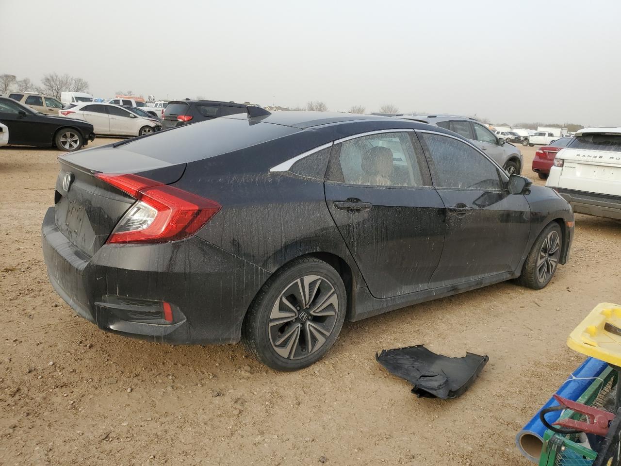 2016 Honda Civic VIN 19XFC1F35GE003468 Copart auction photo, rear end / hail damage thumbnail 3