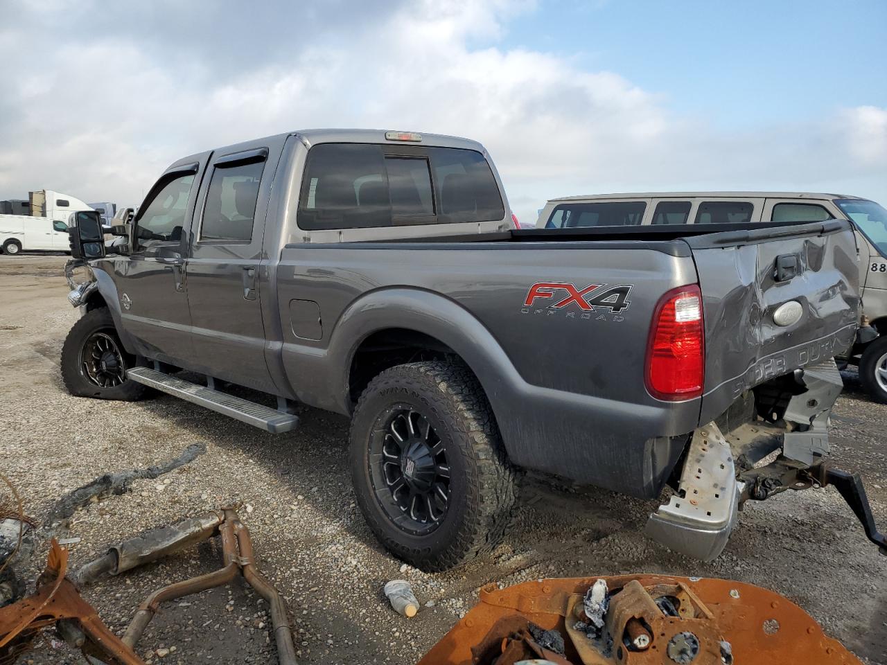 2012 Ford F250 VIN 1FT7W2BT6CEC86587 Copart auction photo, rear end / front end damage thumbnail 2