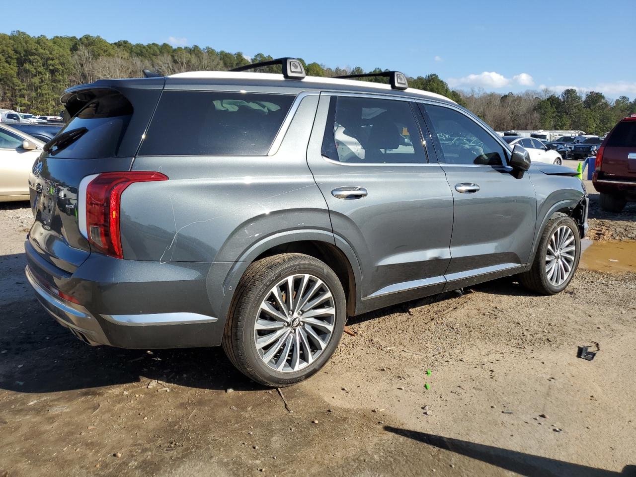 2023 Hyundai Palisade VIN KM8R7DGE9PU514620 Copart auction photo, front end / minor dent/scratches damage thumbnail 3