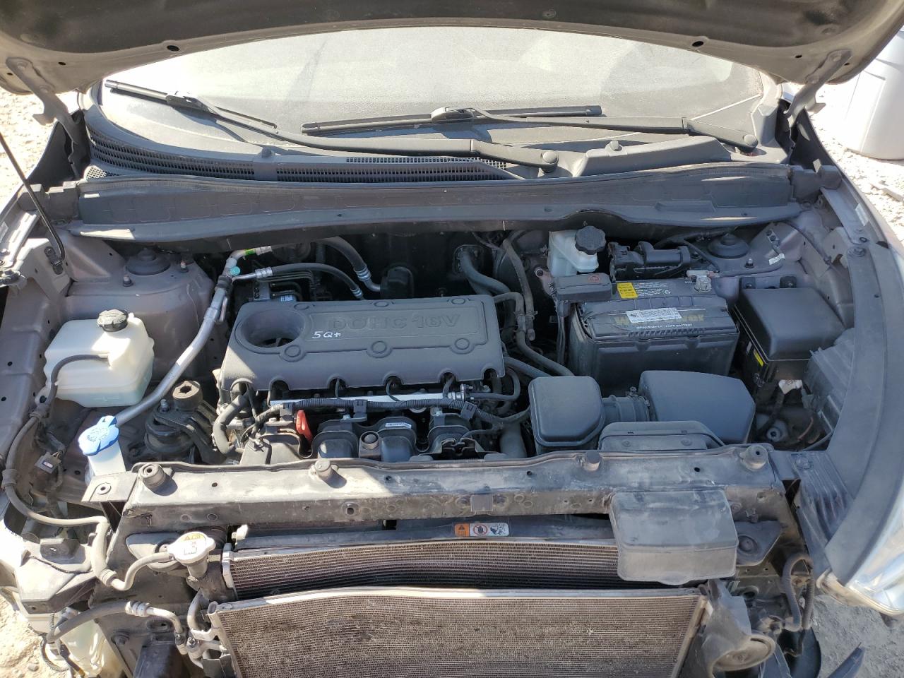 2013 Hyundai Tucson VIN KM8JUCAC4DU618631 Copart auction photo, front end damage thumbnail 12