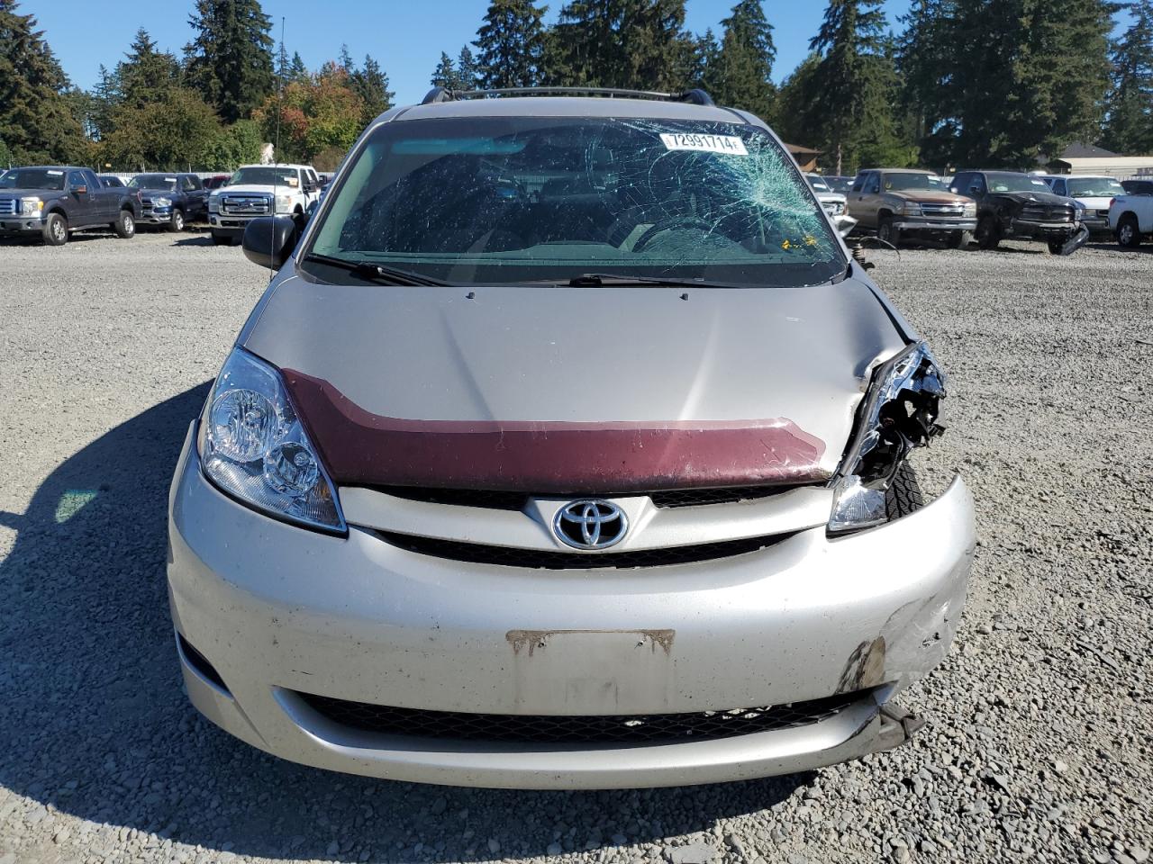 2006 Toyota Sienna VIN 5TDZA23CX6S475277 Copart auction photo, front end damage thumbnail 5