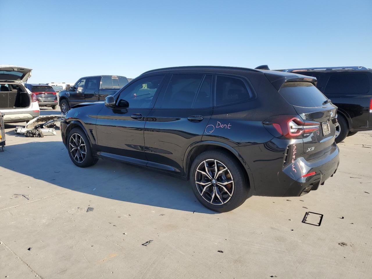 2023 BMW X3 VIN 5UX53DP04P9P79255 Copart auction photo, front end damage thumbnail 2