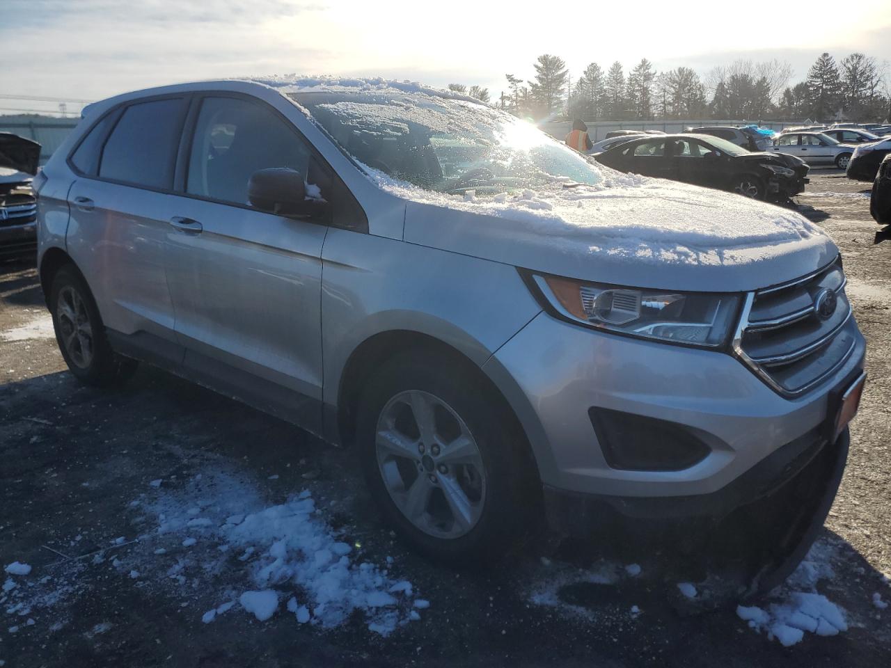 2016 Ford Edge VIN 2FMPK4G97GBC25234 Copart auction photo, rear end / front end damage thumbnail 4