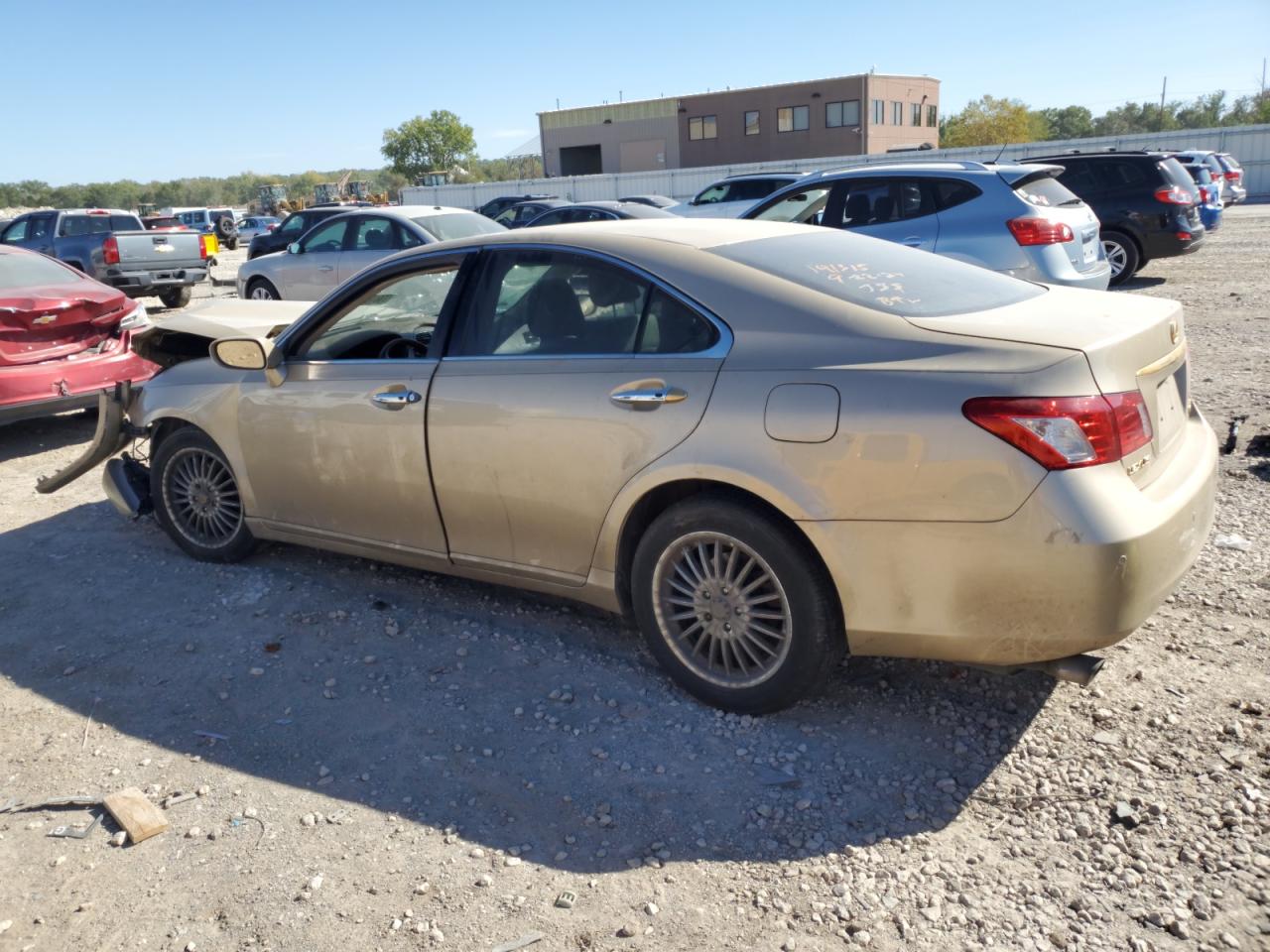 2008 Lexus ES VIN JTHBJ46G382205442 Copart auction photo, front end / side damage thumbnail 2