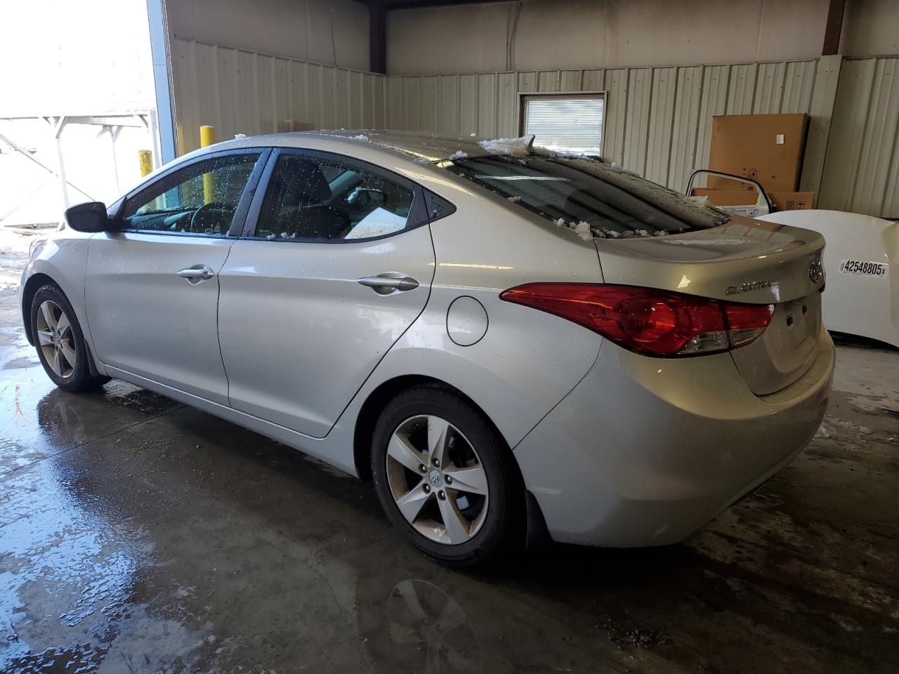 2013 Hyundai Elantra VIN KMHDH4AEXDU955846 Copart auction photo, vandalism damage thumbnail 2