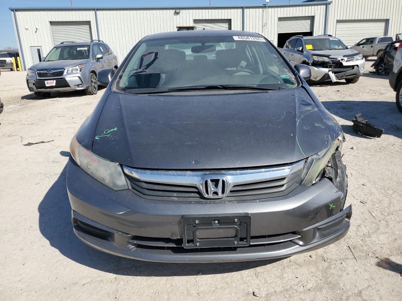 2012 Honda Civic VIN 2HGFB2F88CH312730 Copart auction photo, front end damage thumbnail 5