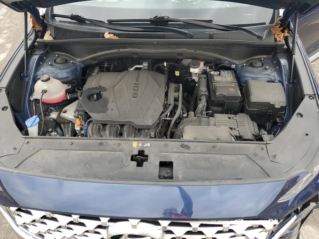 2022 Hyundai Santa Fe VIN 5NMS3DAJXNH423934 Copart auction photo, front end / side damage thumbnail 13