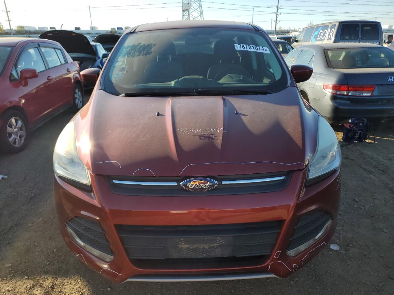 2014 Ford Escape VIN 1FMCU0GX1EUC73593 Copart auction photo, rear end / all over damage thumbnail 5
