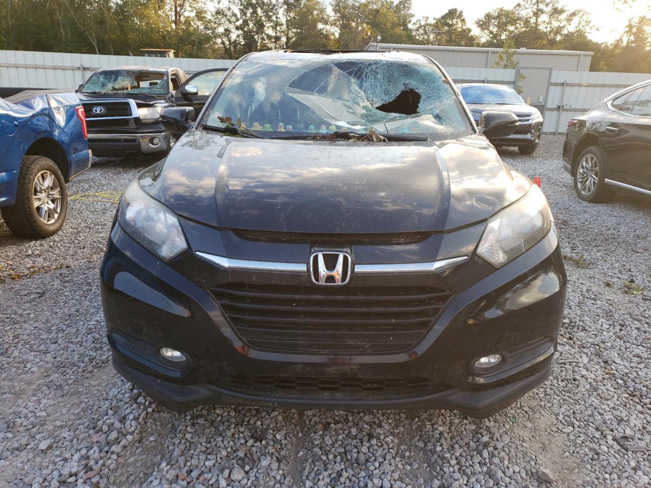 2017 Honda HR-V VIN 3CZRU5H53HM725720 Copart auction photo, top/roof damage thumbnail 5